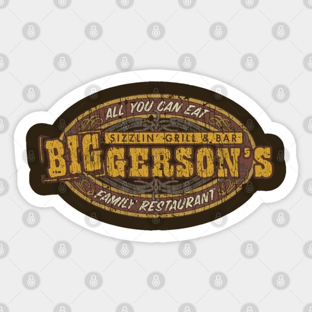 Biggerson’s Family Restaurant 2007 Sticker by JCD666